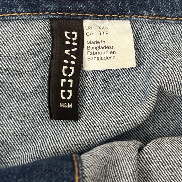 Divided Women’s Denim Stretch Belted Jumper Size XXS - Picture 3 of 7